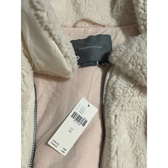 Anthropologie Skye Sherpa Jacket NWT XL - Picture 7 of 11